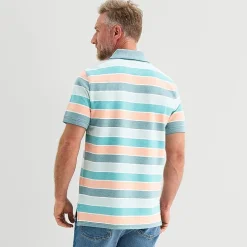 St. John's Bay Essential Striped Oxford Mens Classic Fit Short Sleeve Polo Shirt