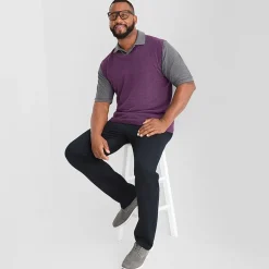 St. John's Bay Fine Gauge Mens V Neck Big and Tall Sweater Vest