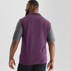 St. John's Bay Fine Gauge Mens V Neck Big and Tall Sweater Vest