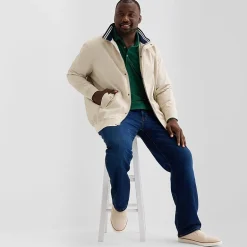 St. John's Bay Harrington Golf Mens Big and Tall Bomber Jacket