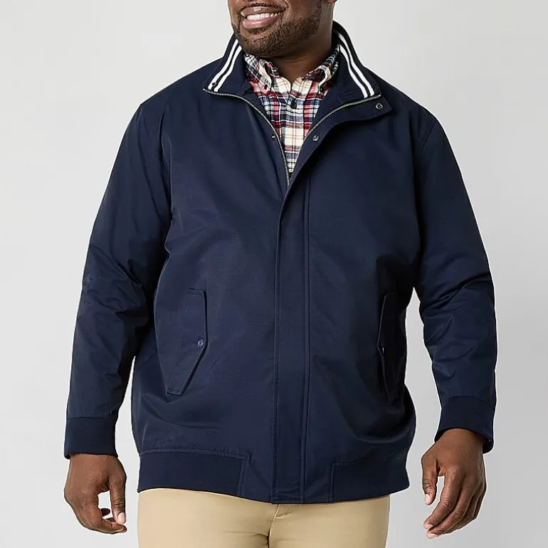 St. John's Bay Harrington Golf Mens Big and Tall Bomber Jacket