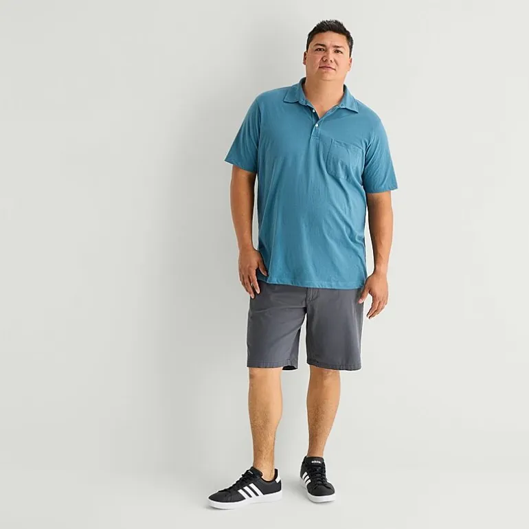 St. John's Bay Jersey Big and Tall Mens Classic Fit Short Sleeve Polo Shirt