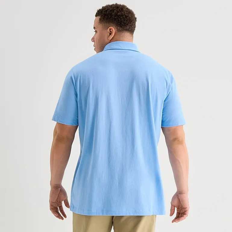 St. John's Bay Jersey Big and Tall Mens Classic Fit Short Sleeve Polo Shirt