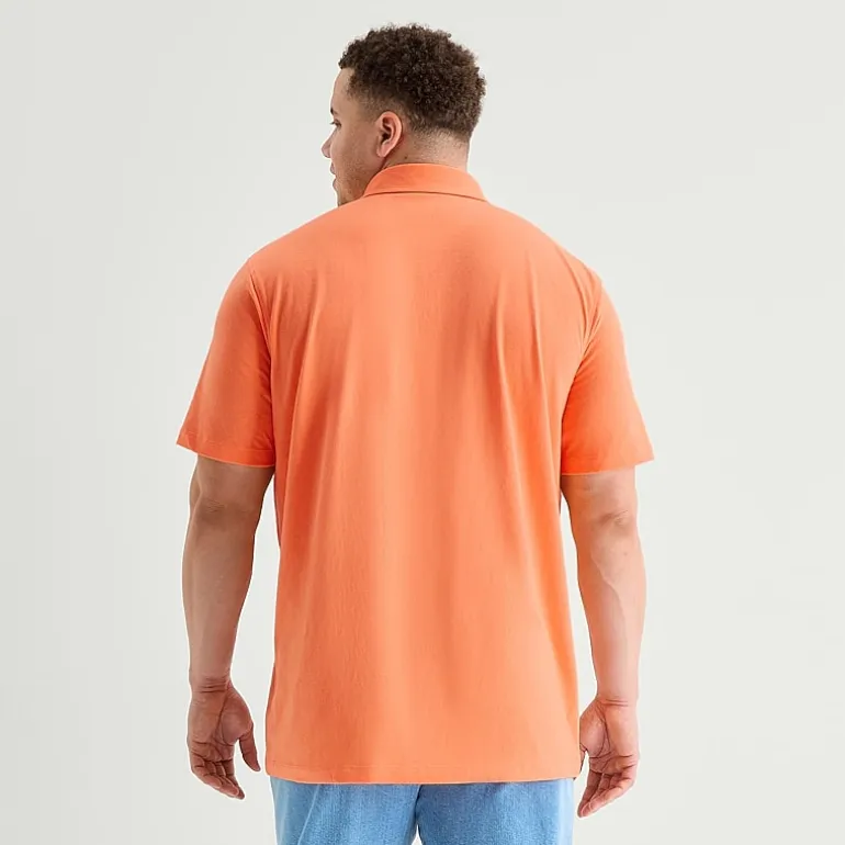 St. John's Bay Jersey Big and Tall Mens Classic Fit Short Sleeve Polo Shirt