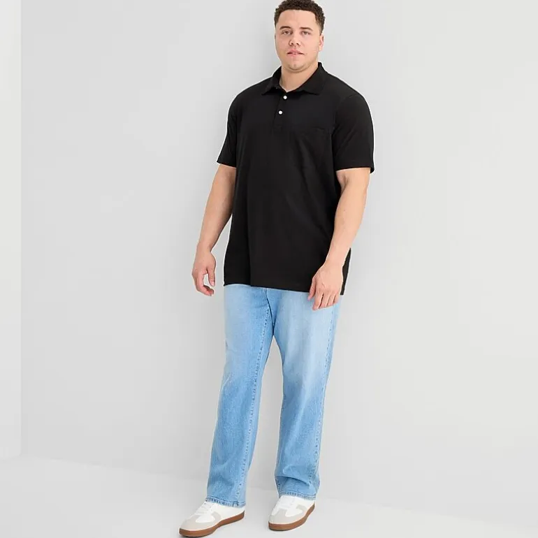 St. John's Bay Jersey Big and Tall Mens Classic Fit Short Sleeve Polo Shirt