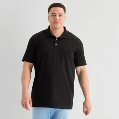 St. John's Bay Jersey Big and Tall Mens Classic Fit Short Sleeve Polo Shirt