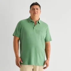 St. John's Bay Jersey Big and Tall Mens Classic Fit Short Sleeve Polo Shirt