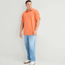 St. John's Bay Jersey Big and Tall Mens Classic Fit Short Sleeve Polo Shirt
