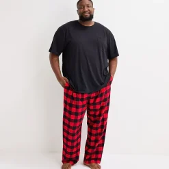 St. John's Bay Mens Big and Tall Flannel Pajama Pants