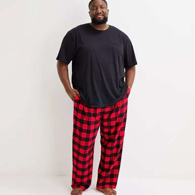 St. John's Bay Mens Big and Tall Flannel Pajama Pants
