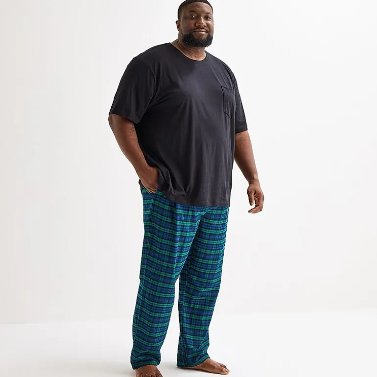 St. John's Bay Mens Big and Tall Flannel Pajama Pants