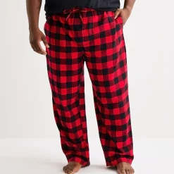 St. John's Bay Mens Big and Tall Flannel Pajama Pants