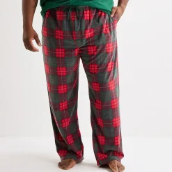 St. John's Bay Mens Big and Tall Microfleece Pajama Pants