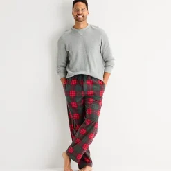 St. John's Bay Mens Big and Tall Microfleece Pajama Pants