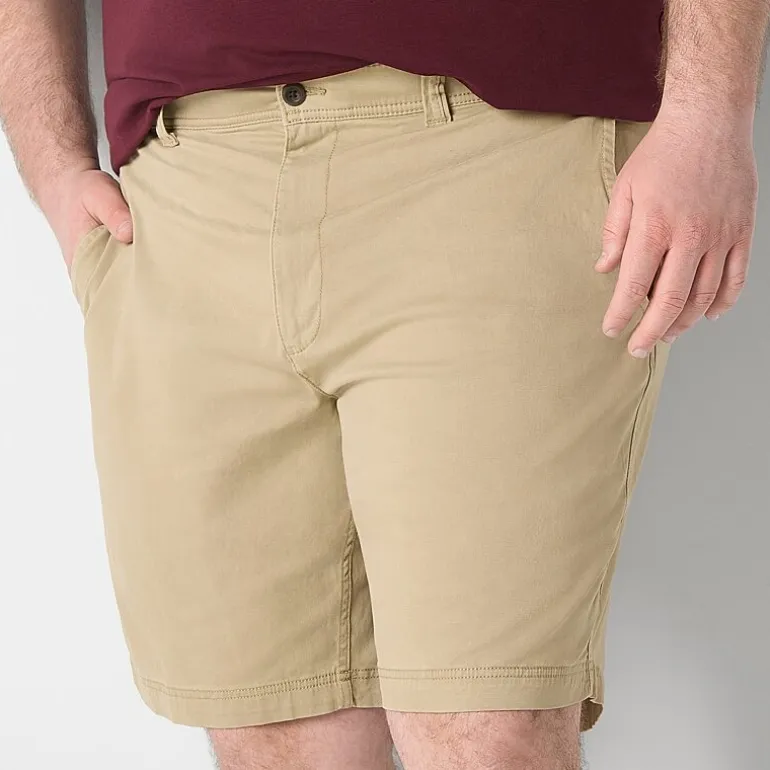 St. John's Bay Mens 10" Big and Tall Stretch Fabric Chino Short