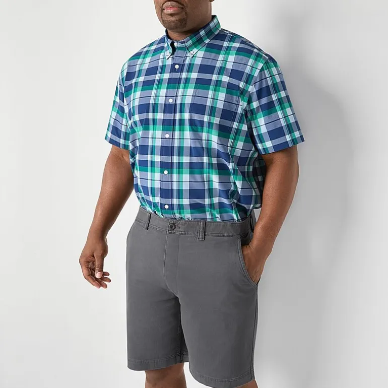 St. John's Bay Mens 10" Big and Tall Stretch Fabric Chino Short