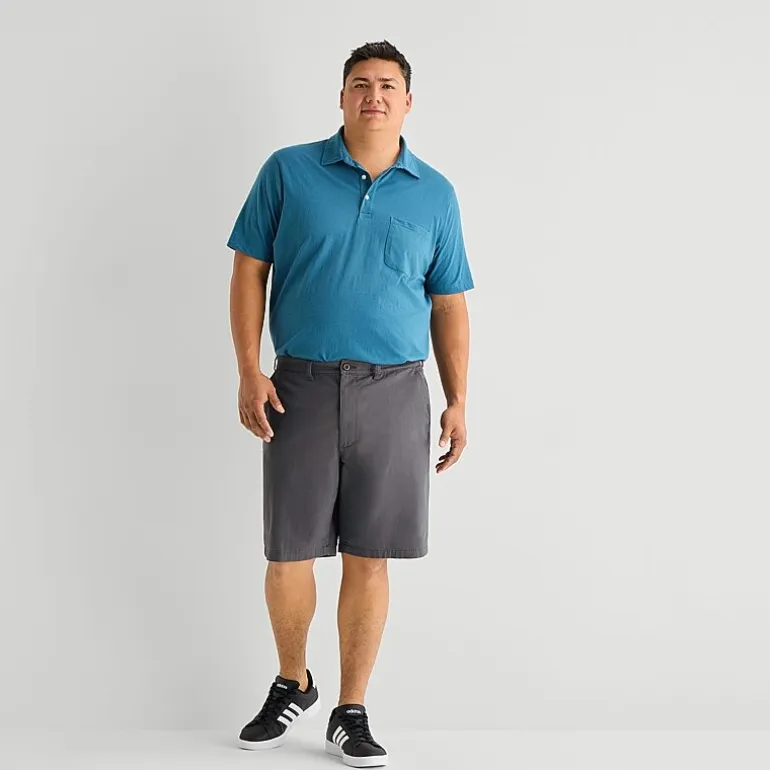 St. John's Bay Mens 10" Big and Tall Stretch Fabric Chino Short