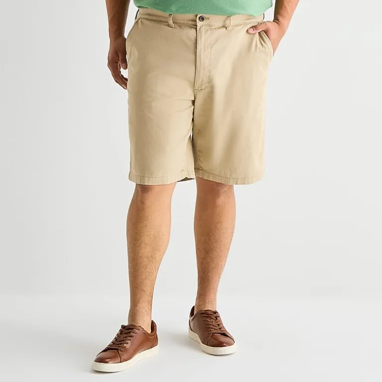 St. John's Bay Mens 10" Big and Tall Stretch Fabric Chino Short