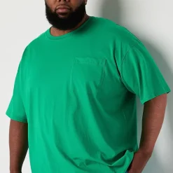 St. John's Bay Mens Crew Neck Short Sleeve Big and Tall Pajama Top
