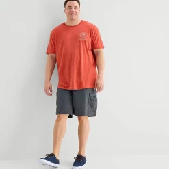 St. John's Bay Mens Crew Neck Short Sleeve Classic Fit Big and Tall Graphic T-Shirt