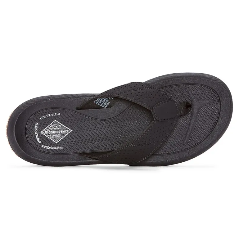 St. John's Bay Mens Cushion Footbed Flip-Flops