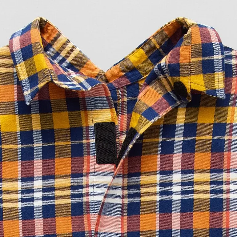 St. John's Bay Mens Easy-on + Easy-off Seated Wear Long Sleeve Adaptive Classic Fit Flannel Shirt