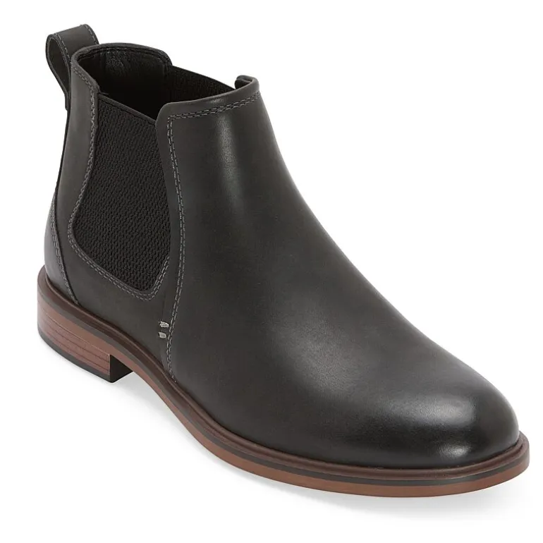 St. John's Bay Mens Rutland Flat Heel Chelsea Boots
