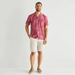 St. John's Bay Mens Short Sleeve Camp Shirt