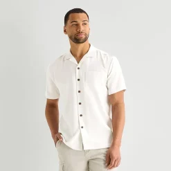 St. John's Bay Mens Short Sleeve Camp Shirt