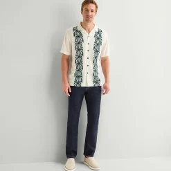 St. John's Bay Mens Short Sleeve Camp Shirt
