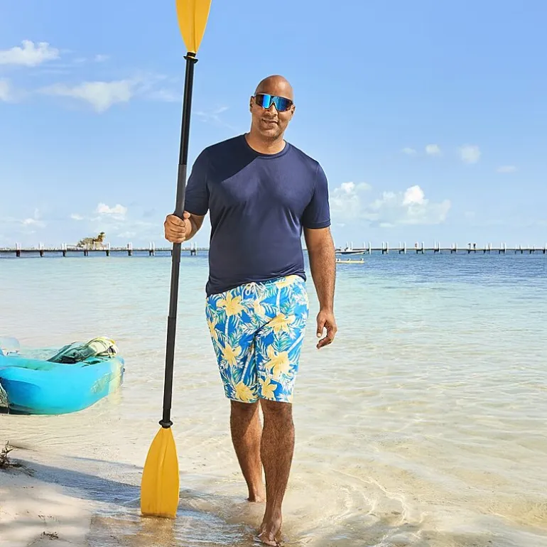 St. John's Bay Mens Short Sleeve Swim Shirt Big and Tall