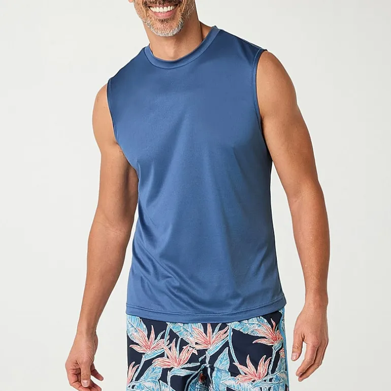 St. John's Bay Mens Sleeveless Swim Shirt