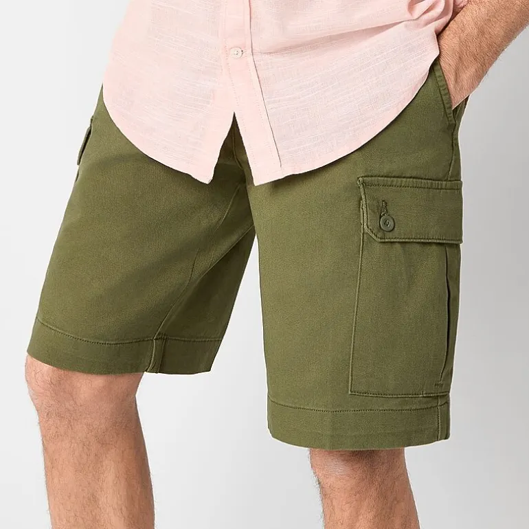 St. John's Bay Mens 10" Stretch Fabric Cargo Short