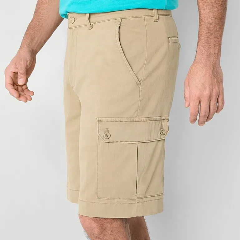 St. John's Bay Mens 10" Stretch Fabric Cargo Short