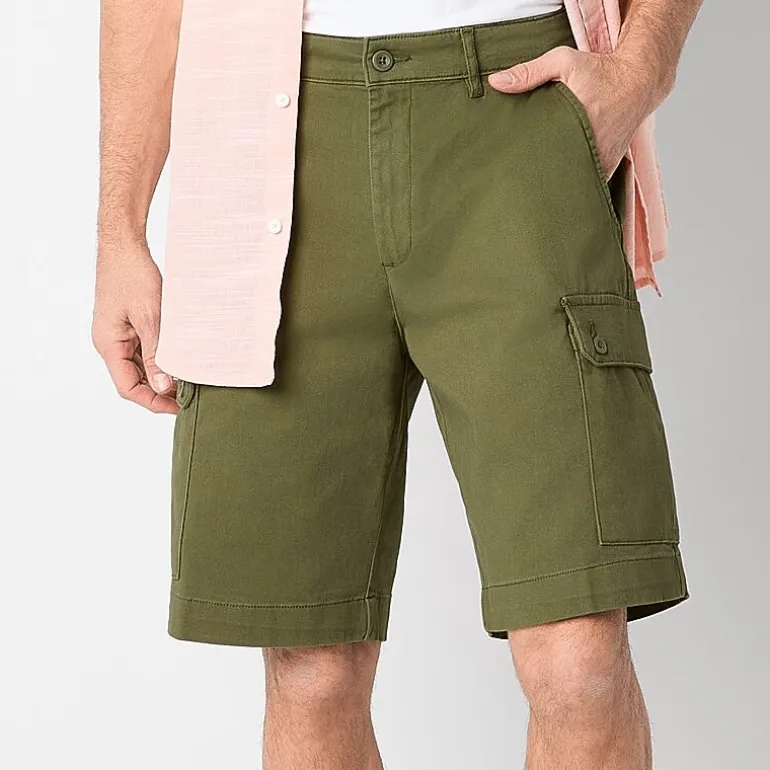 St. John's Bay Mens 10" Stretch Fabric Cargo Short