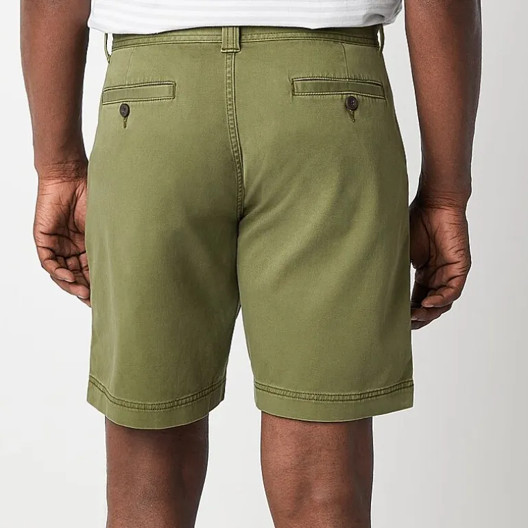 St. John's Bay Mens 9" Stretch Fabric Chino Short