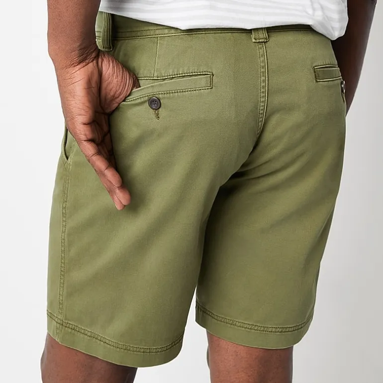 St. John's Bay Mens 9" Stretch Fabric Chino Short