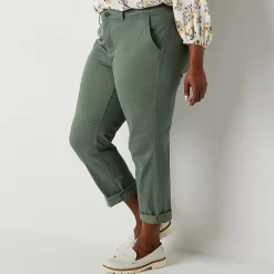 St. John's Bay Plus Women's Relaxed Fit Girl Friend Chino Pant