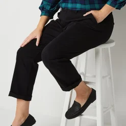 St. John's Bay Plus Women's Relaxed Fit Girl Friend Chino Pant