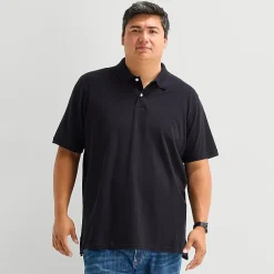 St. John's Bay Premium Stretch Big and Tall Mens Classic Fit Short Sleeve Polo Shirt