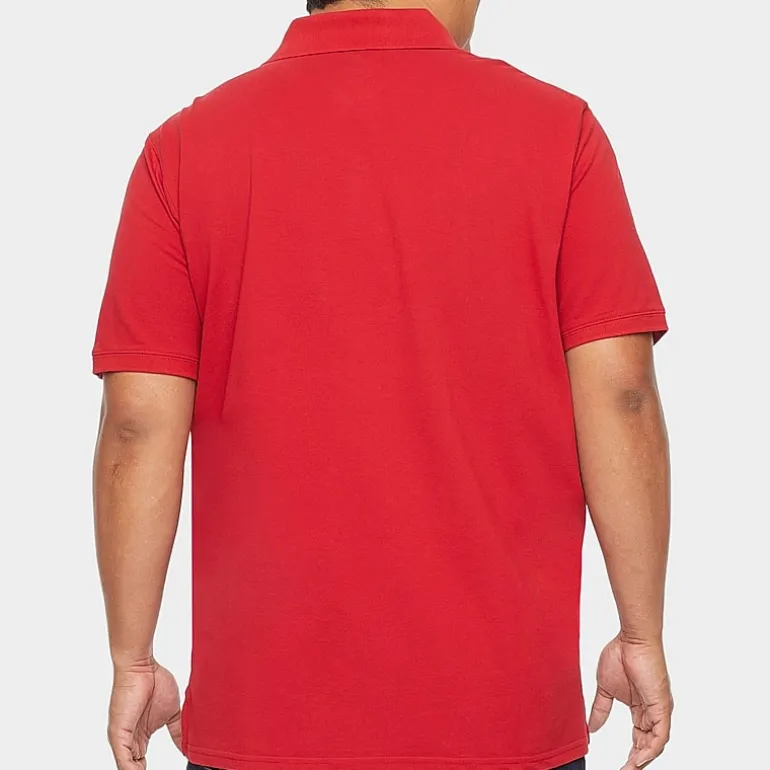 St. John's Bay Premium Stretch Big and Tall Mens Classic Fit Short Sleeve Polo Shirt