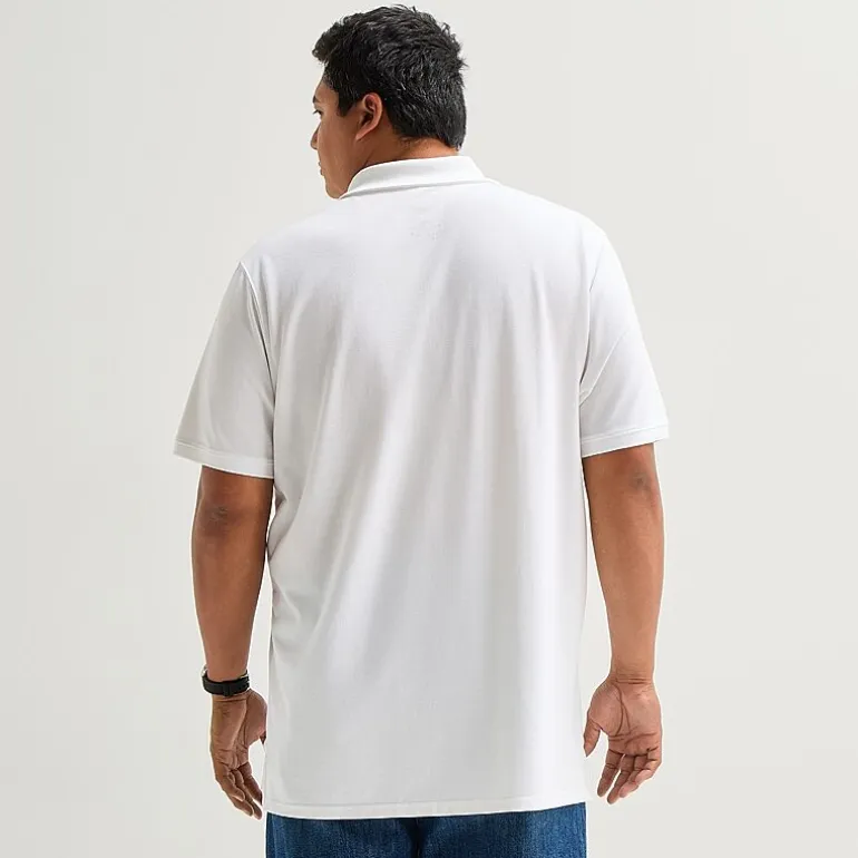 St. John's Bay Premium Stretch Big and Tall Mens Classic Fit Short Sleeve Polo Shirt