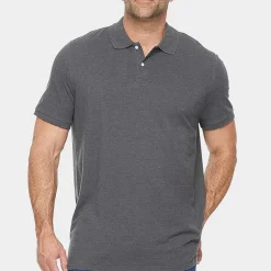 St. John's Bay Premium Stretch Big and Tall Mens Classic Fit Short Sleeve Polo Shirt
