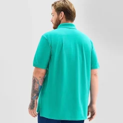 St. John's Bay Premium Stretch Big and Tall Mens Classic Fit Short Sleeve Polo Shirt