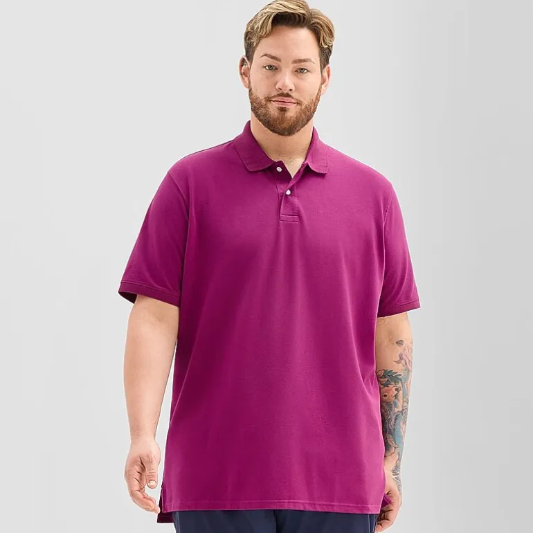 St. John's Bay Premium Stretch Big and Tall Mens Classic Fit Short Sleeve Polo Shirt