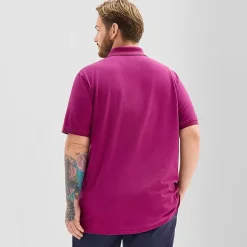 St. John's Bay Premium Stretch Big and Tall Mens Classic Fit Short Sleeve Polo Shirt