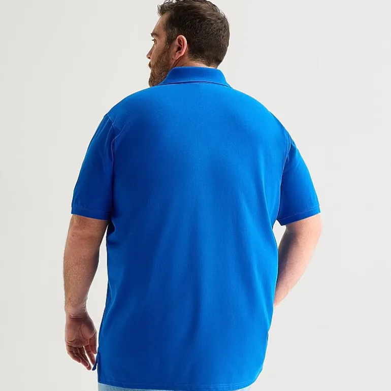 St. John's Bay Premium Stretch Big and Tall Mens Classic Fit Short Sleeve Polo Shirt