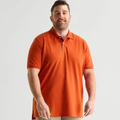 St. John's Bay Premium Stretch Big and Tall Mens Classic Fit Short Sleeve Polo Shirt