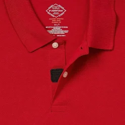 St. John's Bay Premium Stretch Big and Tall Mens Classic Fit Easy-on + Easy-off Adaptive Short Sleeve Polo Shirt