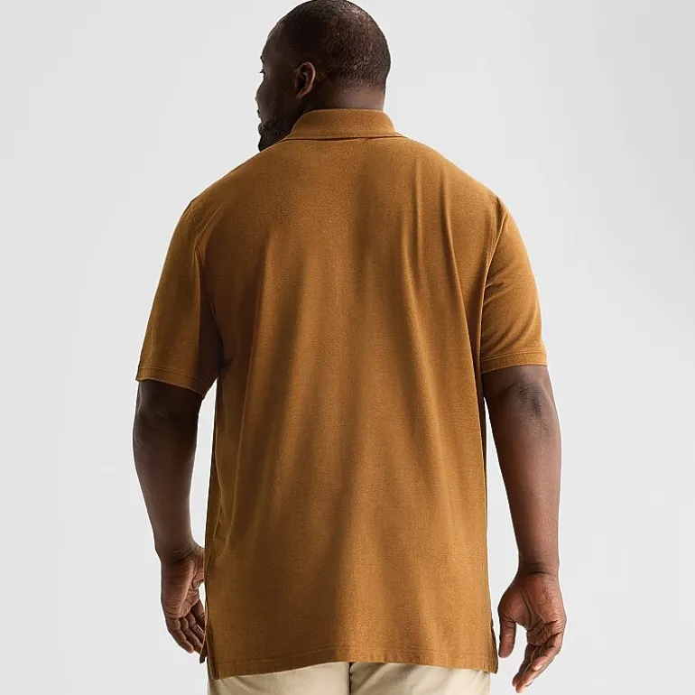 St. John's Bay Premium Stretch Big and Tall Mens Classic Fit Easy-on + Easy-off Adaptive Short Sleeve Polo Shirt